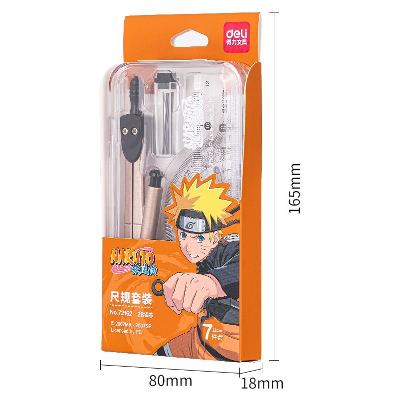 Naruto Series 7pc Drafting Set - Deli