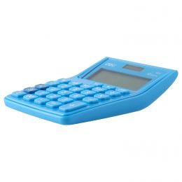 Calculator 12 digits Dual Power 119.1x85.7x28.5mm BLUE - Deli