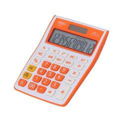 Calculator 12 Digits 145.1x104.5x27.4mm Orange - Deli