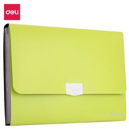 Expanding File A4 PP 7 Partition With Handle Buckled Assorted Colours - Deli