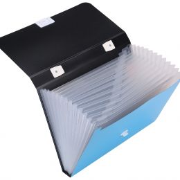 Expanding File A4 PP 13 Partition With Handle - Assorted Colours - Deli
