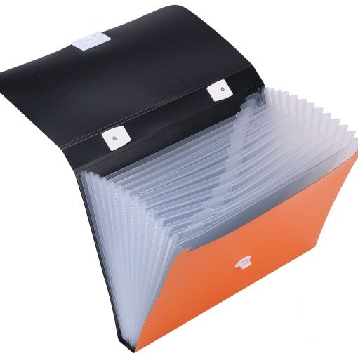 Expanding File A4 PP 13 Partition With Handle - Assorted Colours - Deli