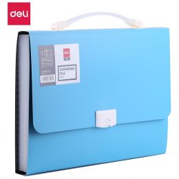 Expanding File A4 PP 13 Partition With Handle - Assorted Colours - Deli