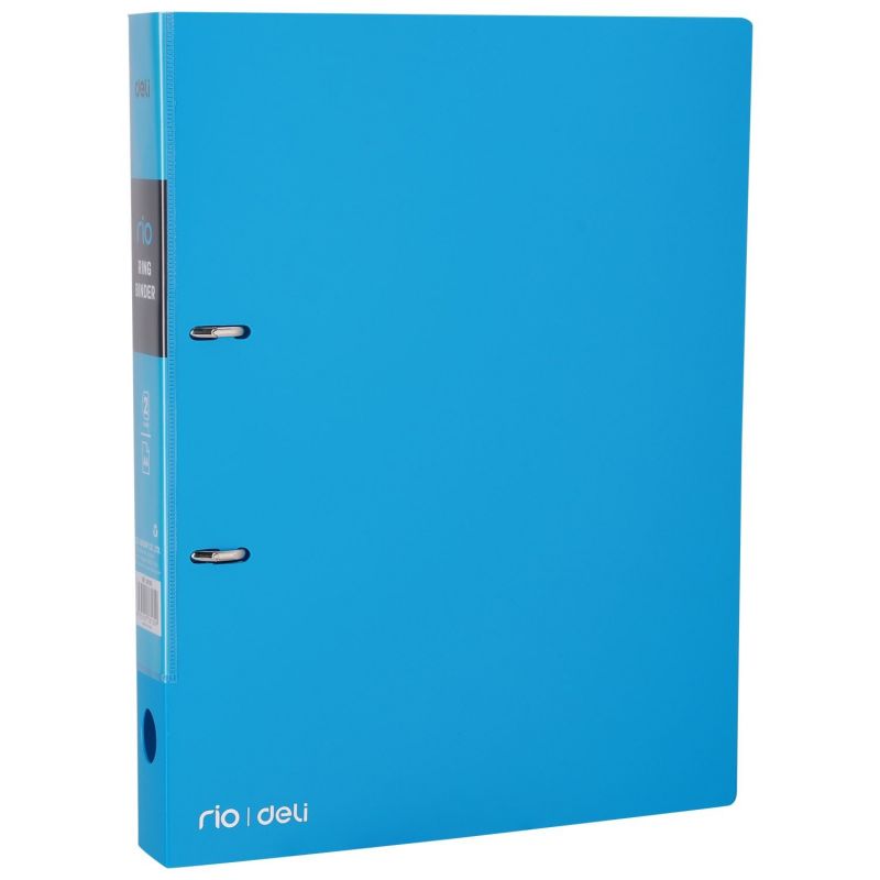 Ring Binder A4 2D Ring PP Assorted Colours - Deli