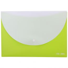 Carry Folder A4 2 Pocket press Stud 180 Micron - Assorted Colours - Deli