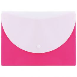 Carry Folder A5 2 Pocket Press Stud 180 micoron - Assorted Colours - Deli