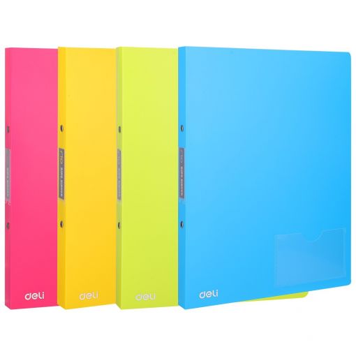 Ring Binder A4 2 O Ring PP - Assorted Colours - Deli