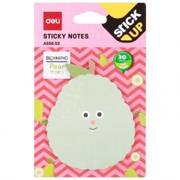 Sticky Notes - 76x76mm (30 Sheets) Assorted Fruit Shapes - Deli