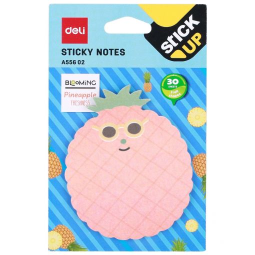 Sticky Notes - 76x76mm (30 Sheets) Assorted Fruit Shapes - Deli