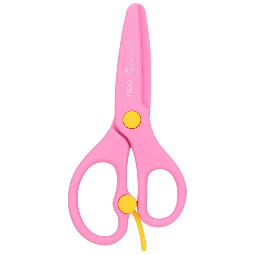 Scissors - 13cm Training Spring Loaded Scissor - Bumpees Blue/Pink - Deli