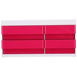 Desk Organizer 4 drawers 265x189x131mm RED - Deli
