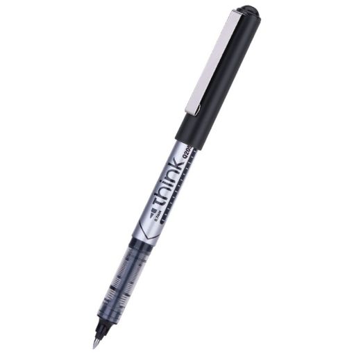 Pen - Rollerball - Black - Tip 0.7mm (Single) - Think  - Deli