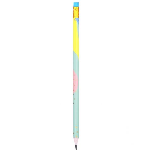 Pencils - HB (12pc) 2.2mm Hexagonal with Eraser Tip - Macaron - Deli