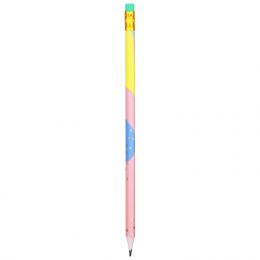 Pencils - HB (12pc) 2.2mm Hexagonal with Eraser Tip - Macaron - Deli
