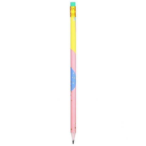 Pencils - HB (12pc) 2.2mm Hexagonal with Eraser Tip - Macaron - Deli