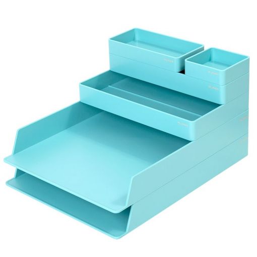 Nusign Desk Organizer Set Light Blue - Deli