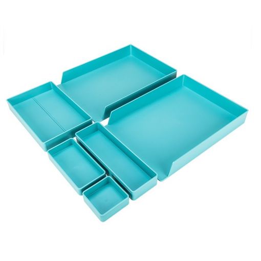 Nusign Desk Organizer Set Light Blue - Deli