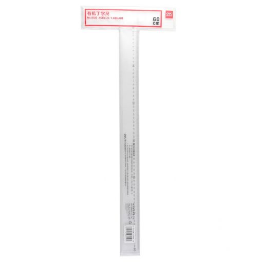 T - Square Ruler 60cm TRANSPARENT - Deli