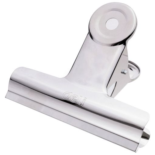 Bulldog Clip - 88mm (6pc) Silver - Deli