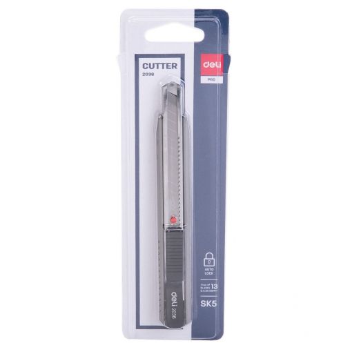 Cutter 13 Snap.Off Blades Grey - Deli