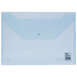 Carry Folder With press stud Transparent 180 micron A4  - Deli