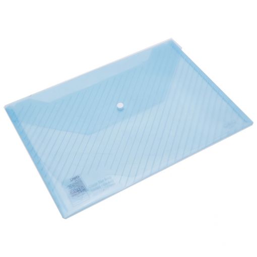 Carry Folder With press stud Transparent 180 micron A4  - Deli