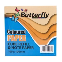 Memo Cube Refill & Note Paper - Colour (500 sheets)