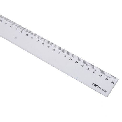 Ruler - 30cm Clear - Deli