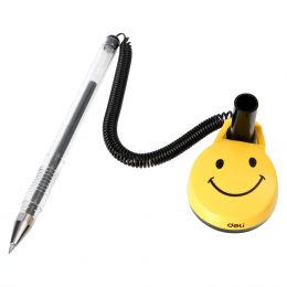 Pen - Desk - Black - Tip 0.5mm (Single) - Think  - Deli