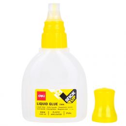 Glue - Liquid Clear (50ml) Stick Up - Brush Applicator - Deli
