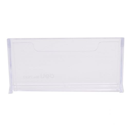 Business Card Holder 100x38x82mm Transparent - Deli