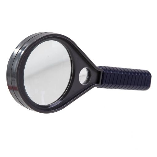 Magnifier Large Glass: 3x Black - Deli