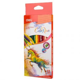 Colour Pencils - 2.9mm (12pc) Triangular - ColoRun  - Deli