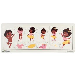 Let's Get Dressed Interlocking Puzzle - African Girl