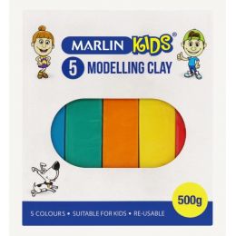 Modelling Clay - (500g) 5 Colours - Marlin Kids