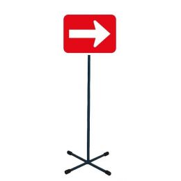 Road Sign - Plastic Sign + Steel Stand - Assorted Designs