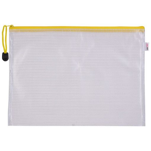 Zip Bag - A4 PVC Mesh (230micron) - 4 Assorted Colours - Deli