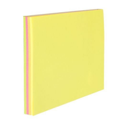 Pad Notes 76x76mm 4x25 Sheets Asst Colours Bag - Deli