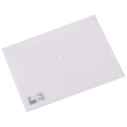 Carry Folder - A4 Transparent with Stud - Clear - Deli