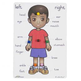 Peg Puzzle A4 - Boy English (wood) - African