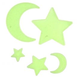 Glow in the Dark - Assorted Designs - Small Stick-On