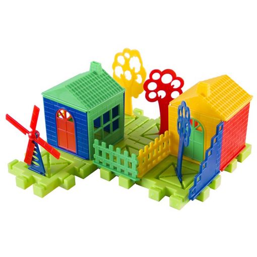 House Building Blocks in Box - Assorted (29pc)