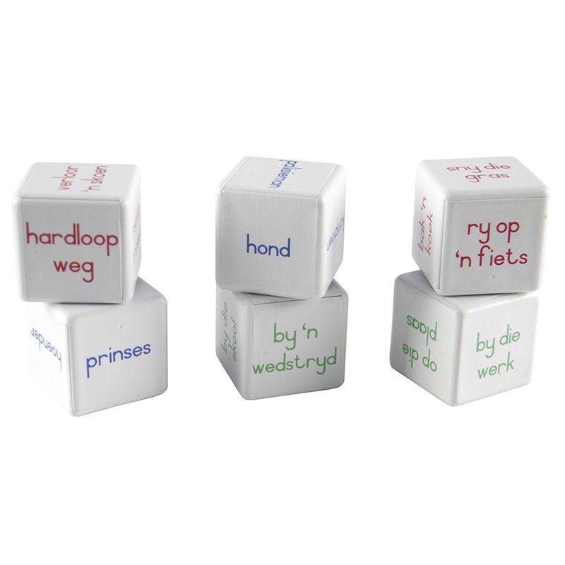 Tell the Story - Dice Set (6 x 35mm Dice) - Stories (Afrikaans)