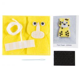 Craft Kit - Felt Finger Puppet - Leopard