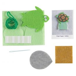 Craft Kit - Felt Finger Puppet - Sea Turtle