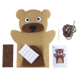 Craft Kit - Felt Hand Puppet - Teddy Bear