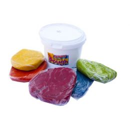 Dough Play (5kg) in Tub - Mixed (Red Blu Yel Gre Ora)