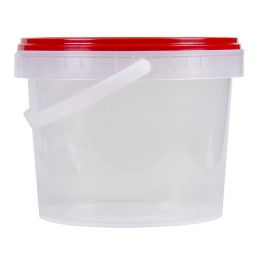 Bucket (1L) with handle and lid