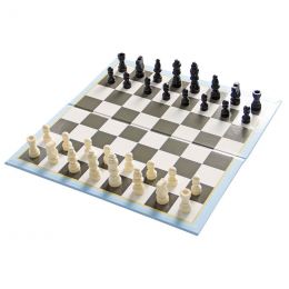 Chess - Wood Pieces with Foldable Playing Board
