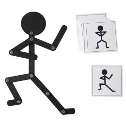 Wooden Man - Body Movements with Cards